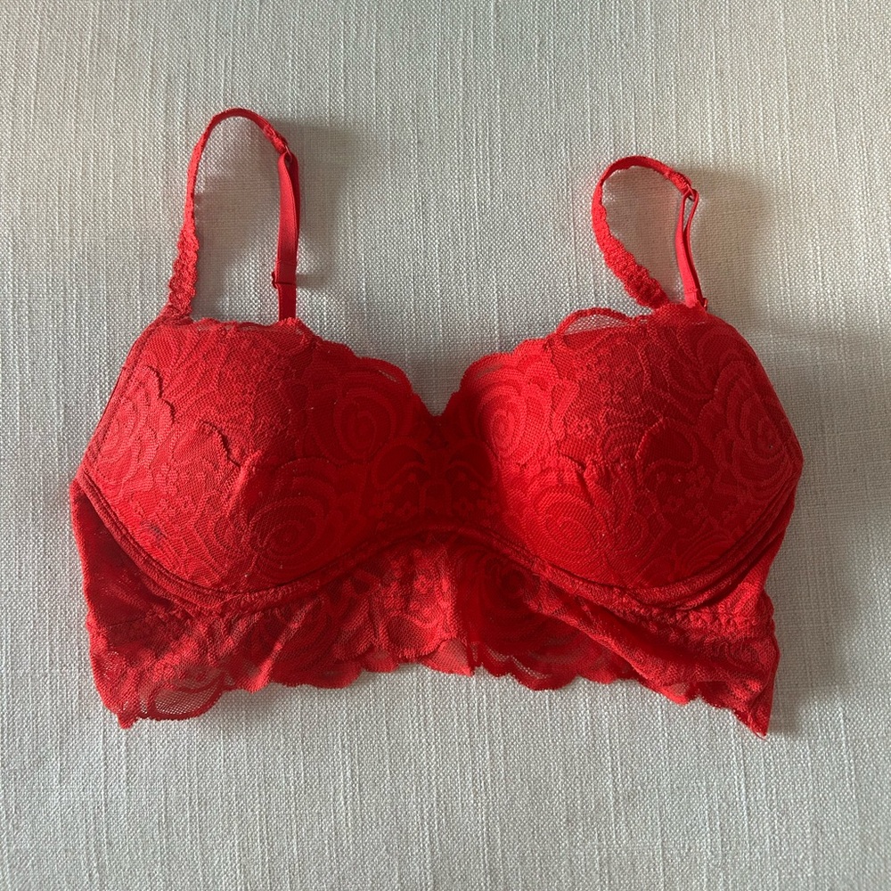 Victoria’s Secret PINK Red Lace Bra